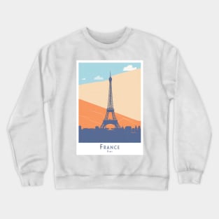 Elegant Parisian Dreamscape - Eiffel Tower Art Poster Crewneck Sweatshirt